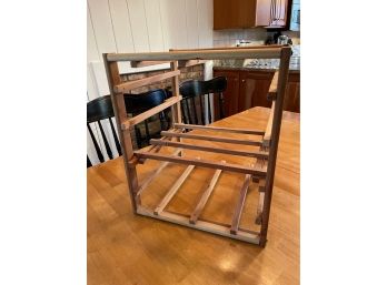 Wooden Bread Rack With Movable Shelf