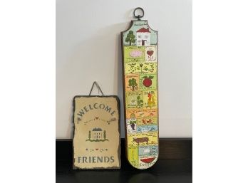 Pair Of Kitchen Wall Hangings