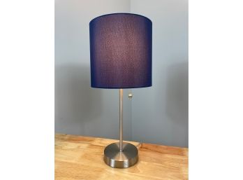 Nice Table Lamp With Blue Shade
