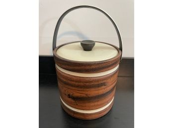 Mid Century Moldtronics Wooden Ice Bucket