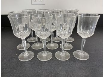 Set Of 12 Stemmed Wine Glasses