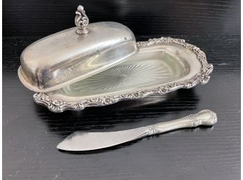Silver Plate Butter Dish Lot