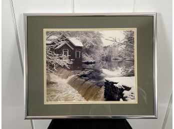 8x10 Photo Of House With Waterfall (located In Weston)