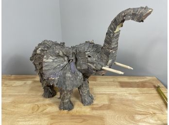 Elephant Made Of Tree Bark