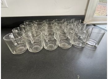 Set Of 24 Arcoroc Glass Coffee Cups