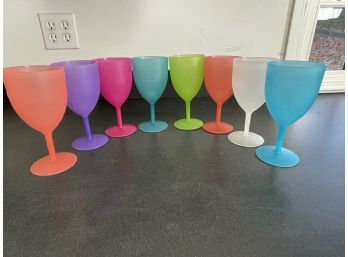Fun Colorful Stemmed Cups