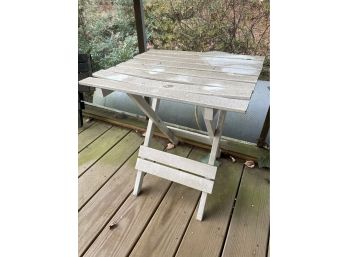 Outdoor White Folding Table