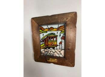 Small Stained Glass Of San Francisco In Frame