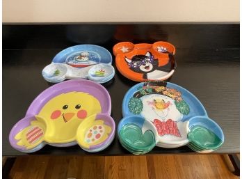 Set Of 4 Kids Plates