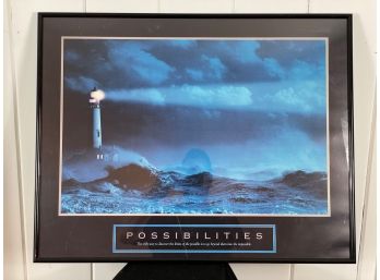 Inspirational Poster 'possibilities' In Frame