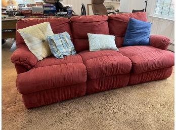 Red Recliner Sofa In Great Shape