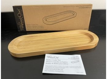 Pampered Chef Bamboo Cracker Tray