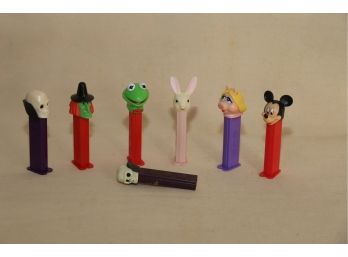 Vintage Collectible Seven PEZ Dispensers As Pictured