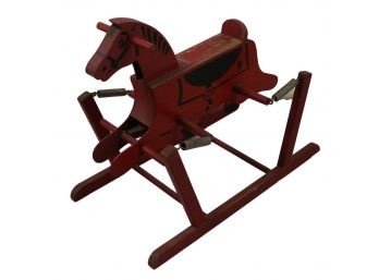 Vintage Rocking Horse 'the Wonder Horse' By Lucky Star Gallery