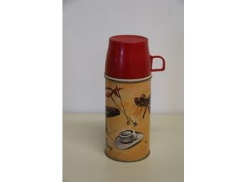 Vintage Lawman Lunch Box Thermos (1960s)