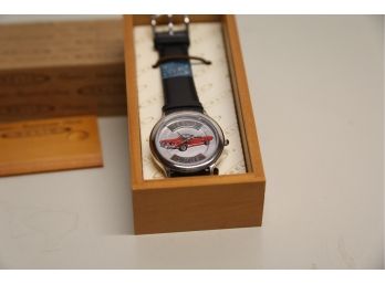 Vintage Collectible Relic Mustang Watch With Original Box