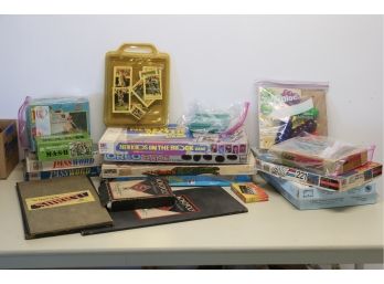 Lot Of Vintage Games And Puzzles As Pictured