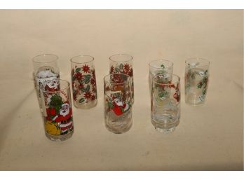 Eight Vintage Tumblers (three Coca-cola)