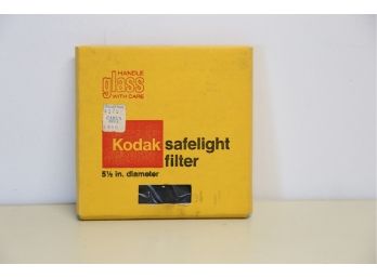 Kodak Glass Safelite Filter 5.5' Diameter Original Box