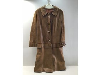 Brown Leather Coat