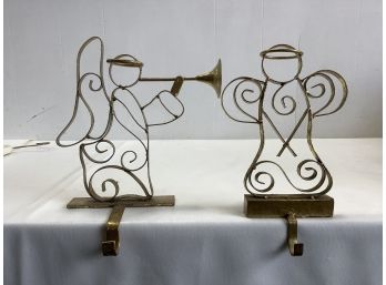 Heavy Brass Stocking Holders