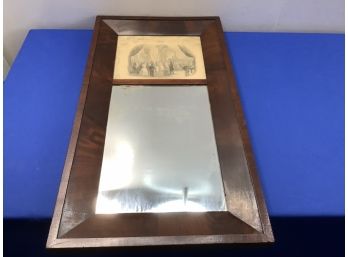 Picture Of Newton Palmer And Renette Tallman's Wedding In 1863 Framed With Mirror