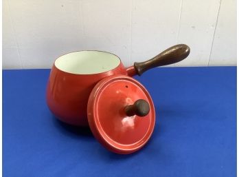 Vintage Fondue Pot With Lid