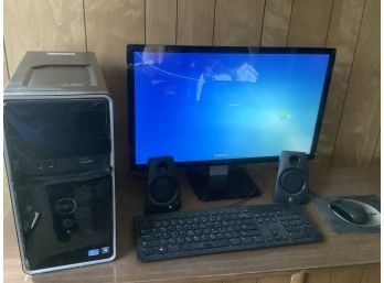 Dell Inspirion Intelcorei3 Windows7 Desk Top With 24' Monitor Whole Set Up