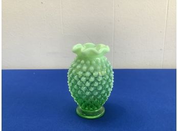 Green Bumpy Bud Vase