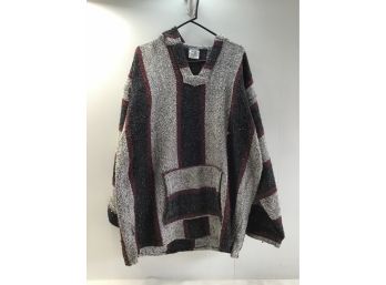 XL Made In Mexico Red Black And White Block Sweater