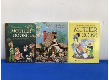 Mother Goose Book Lot Of 3