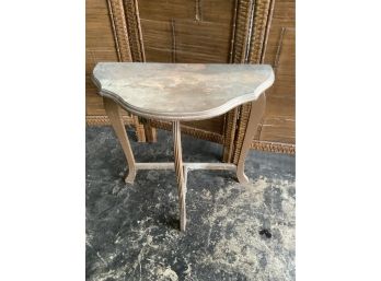 Scalloped Half Wall Table