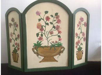 Floral Fireplace Screen