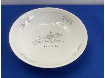 F. Baldus 'tallyho' Horse Race Bowl