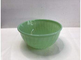 Anchor Hooking Ware Green Glass Mixing Bowl