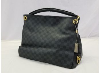 Louis Vuitton Style Black Handbag
