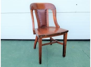 Vintage Wood Chair By The Marble & Shattuck Chair Company