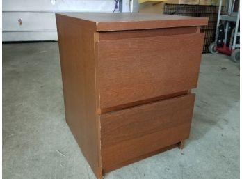 Two Drawer Wood Cabinet