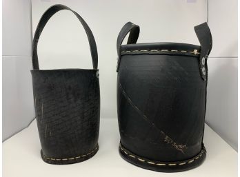 2 Rubber Buckets Made From Recycled Old Tires