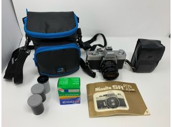 Minolta Srt Sc-II Camera, Working Condition With Accessories