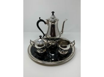 Sheffield Silver Co Tea Set With Tray