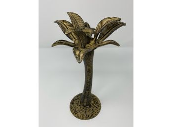 Metal Palm Tree Candle Stick