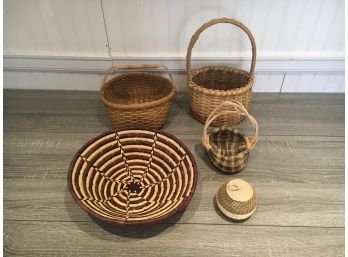 Group Of 5 Baskets