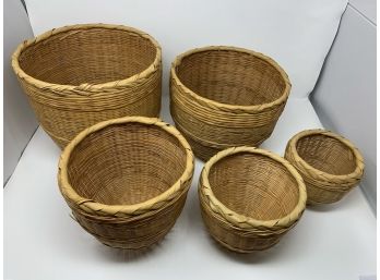 Group Of 5 Baskets