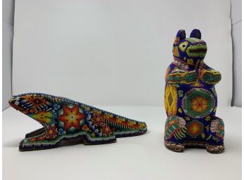 Pair Of Beaded Animals