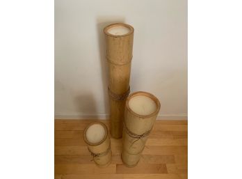 Bamboo Candle Holders