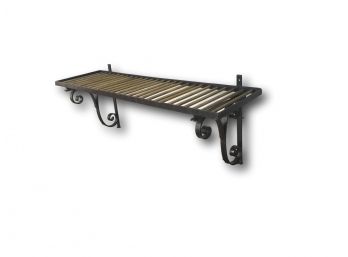 High Quality Metal Wall Shelf, Brackets Fold, Great Industrial Look