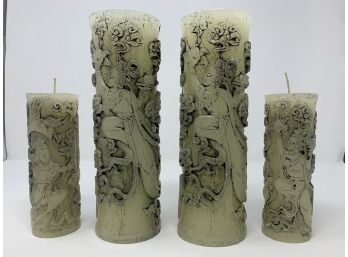 Set Of 4 Asian Candles