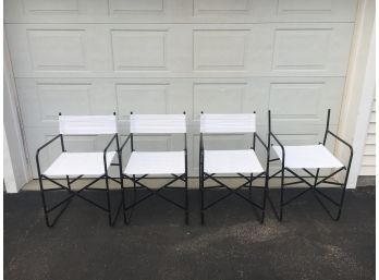 Set Of 4 Folding Directors Chairs, Great Quality Set