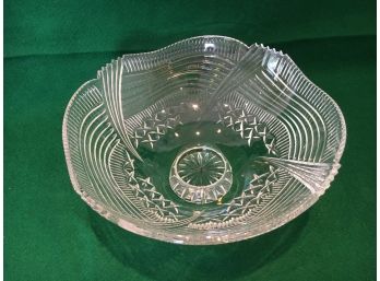 Large Waterford Crystal Centerpiece Bowl In Perfect Condition